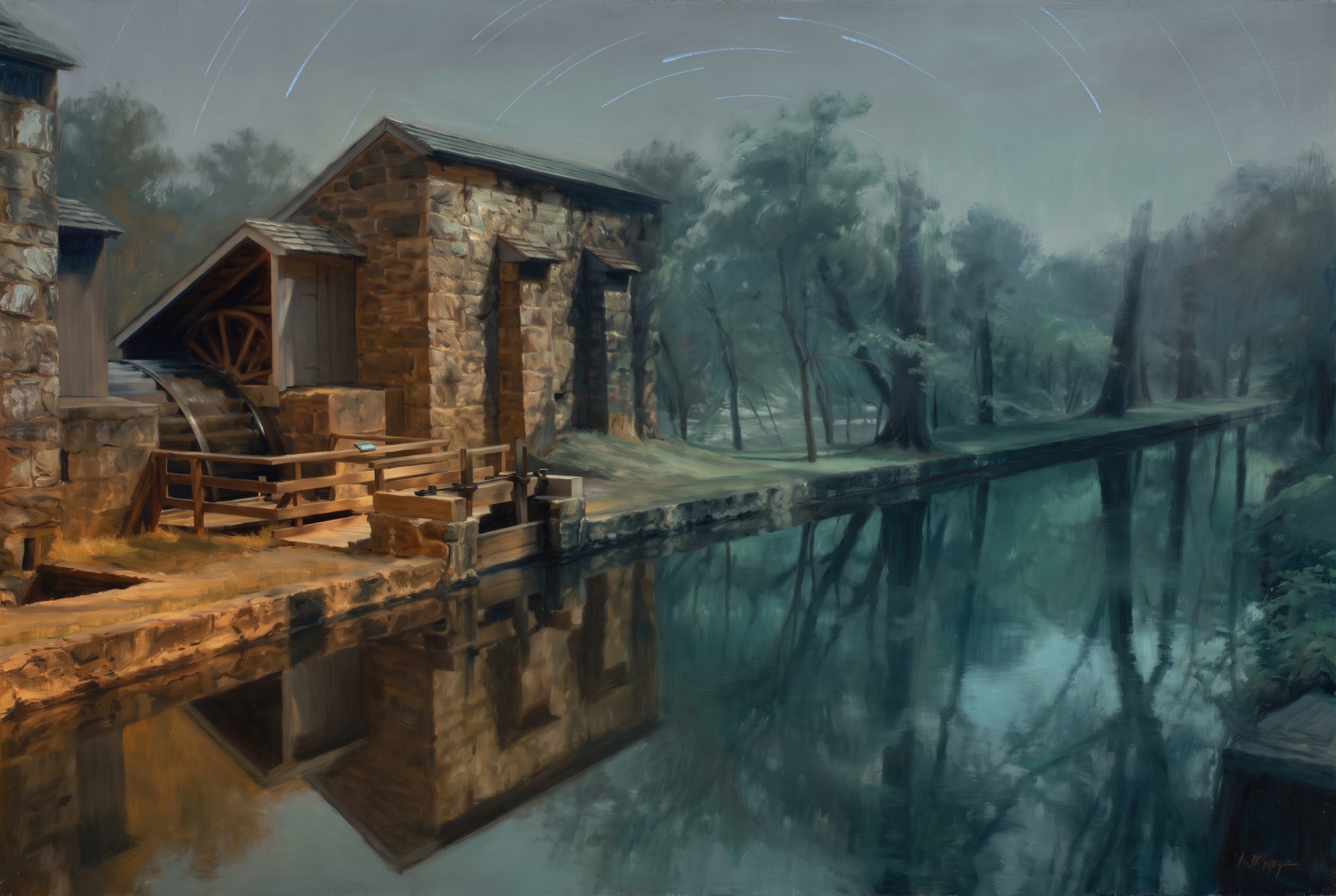 Nocturne reinterpretation: Hagley and the Brandywine Powder Mills